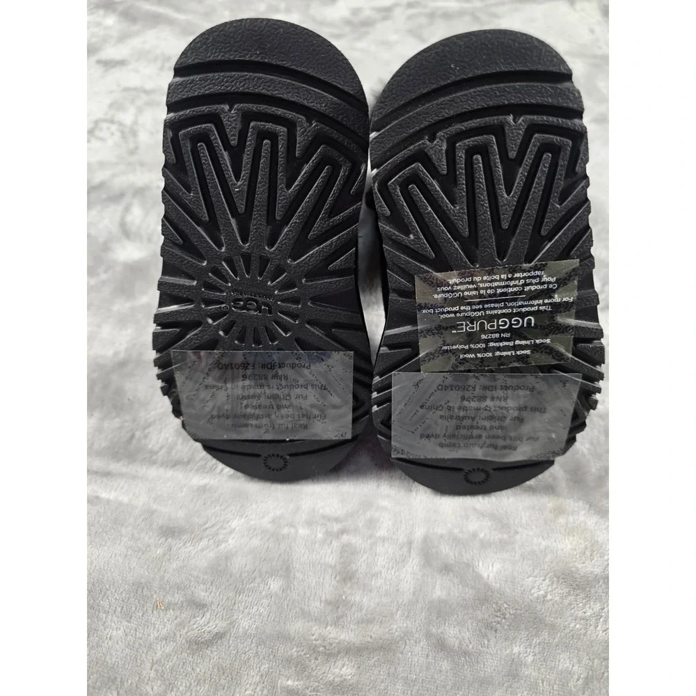 NEW Ugg Australia Bailey Button Toddlers Size‎ 8 Black Suede Boot 5991T